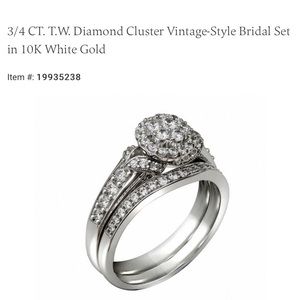 Bridal set wedding rings